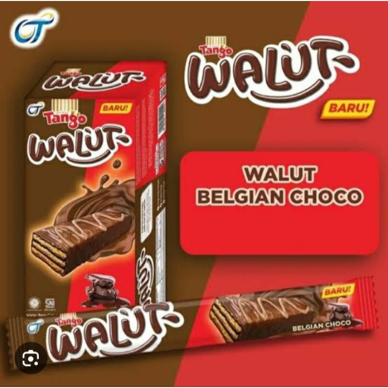 

Tanggo Walut Belgian Choco 1 box Isi 6 ( 36*15gr 540 gr )