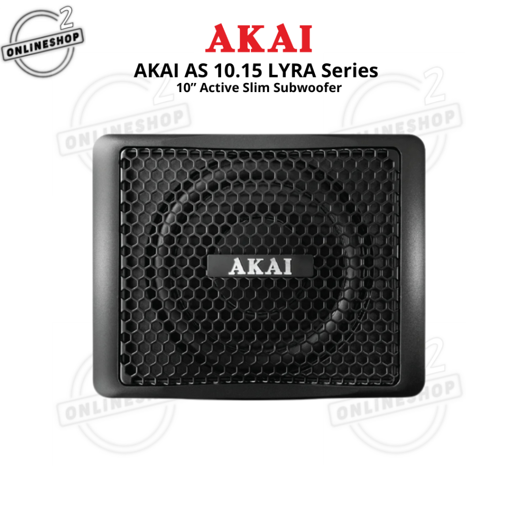 AKAI Subwoofer Slim 10" inch AS 10.15 sub aktif kolong mobil / AKAI sub slim active 10inch bawah jok