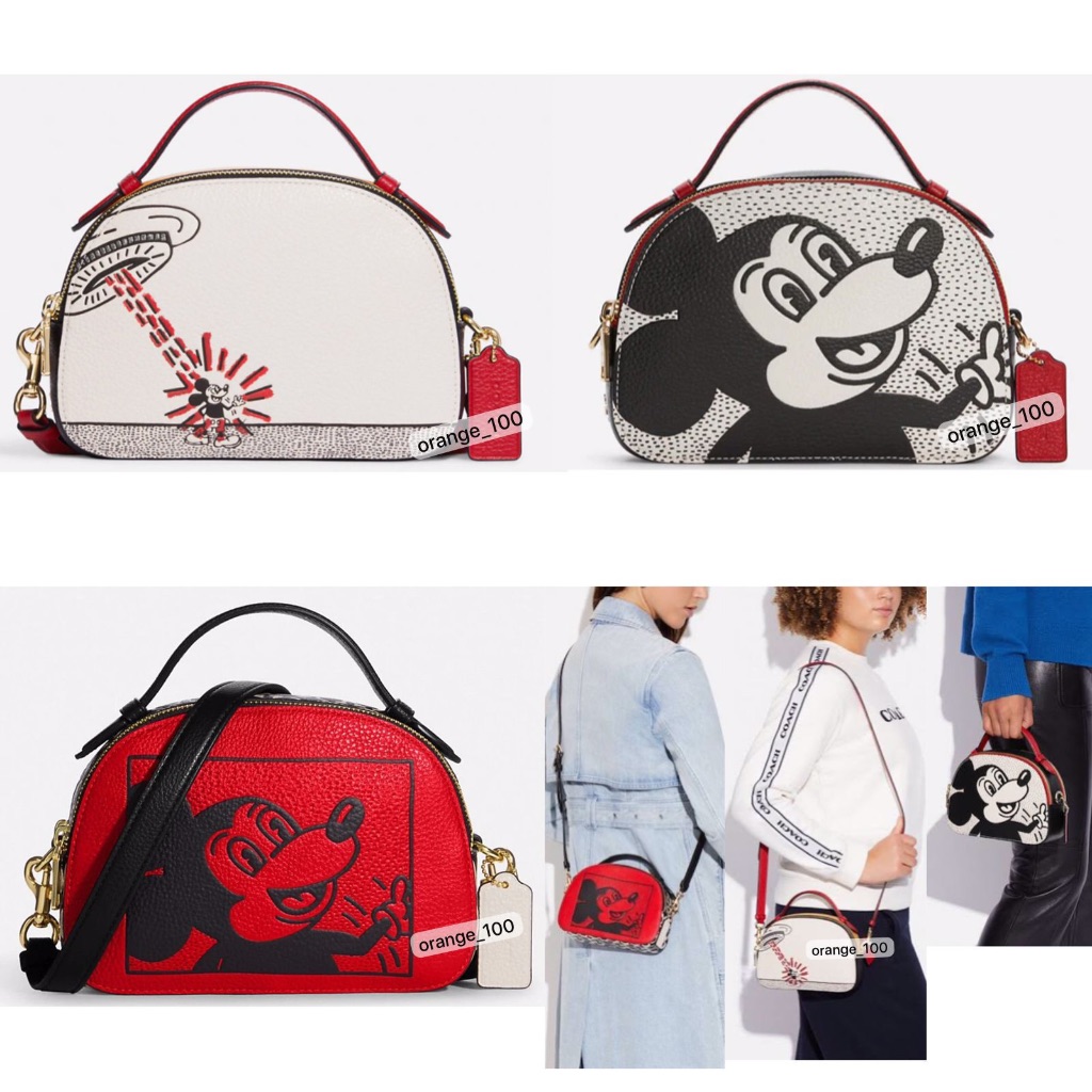 TAS WANITA CO SERENA MICKEY MOUSE X KEITH HARING SATCHEL CROSSBODY ORIGINAL