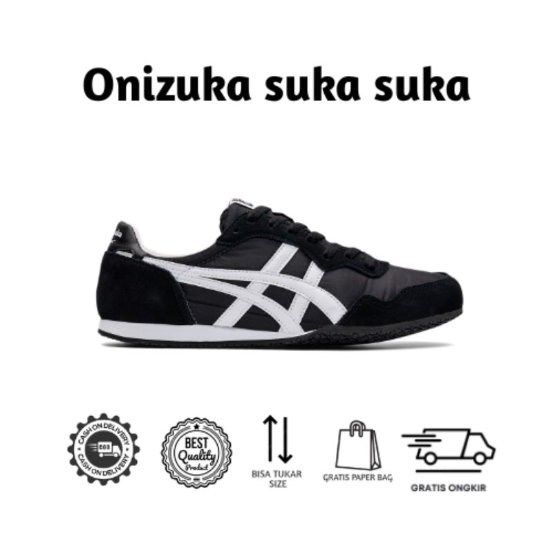 Sepatu Onitsuka Tiger Serrano Black/White