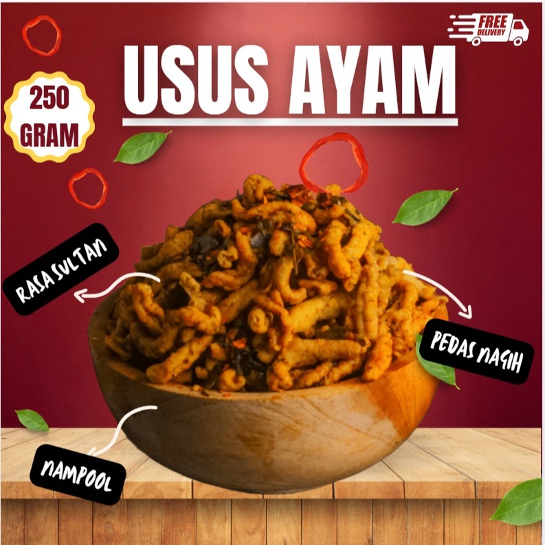 

USUS AYAM BUMBU ORIGINAL PEDAS DAN XTRA PEDAS GURIH 250GR MURAH!!!