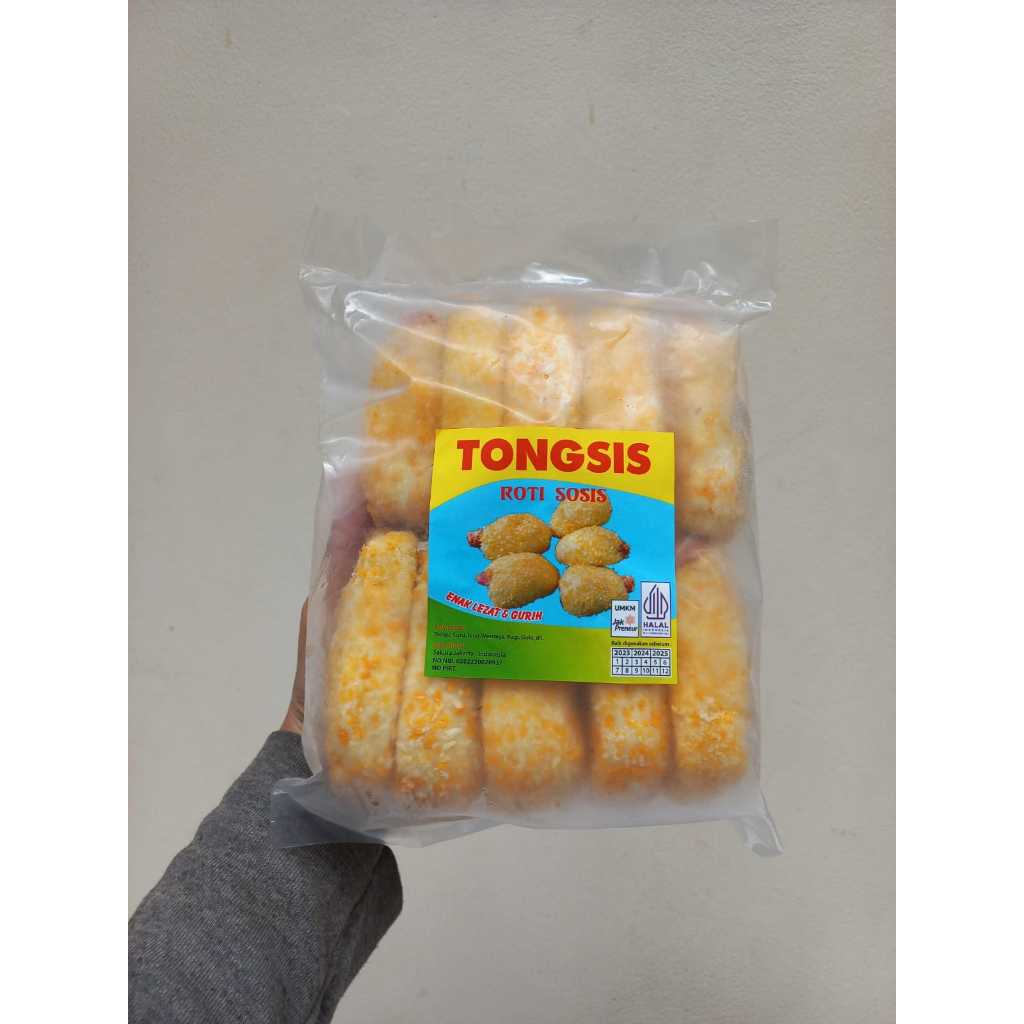 

Frozen Food Roti Goreng Isi Sosis Roti Tongsis Isi 10 pcs Beku