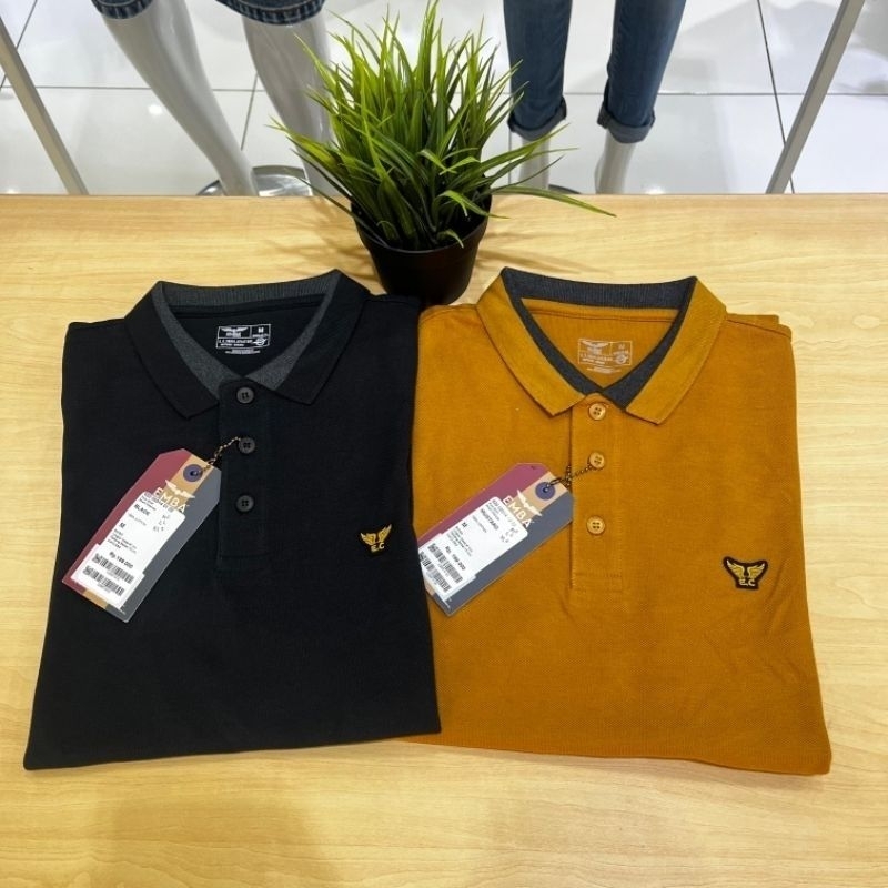 kaos kerah emba pria original