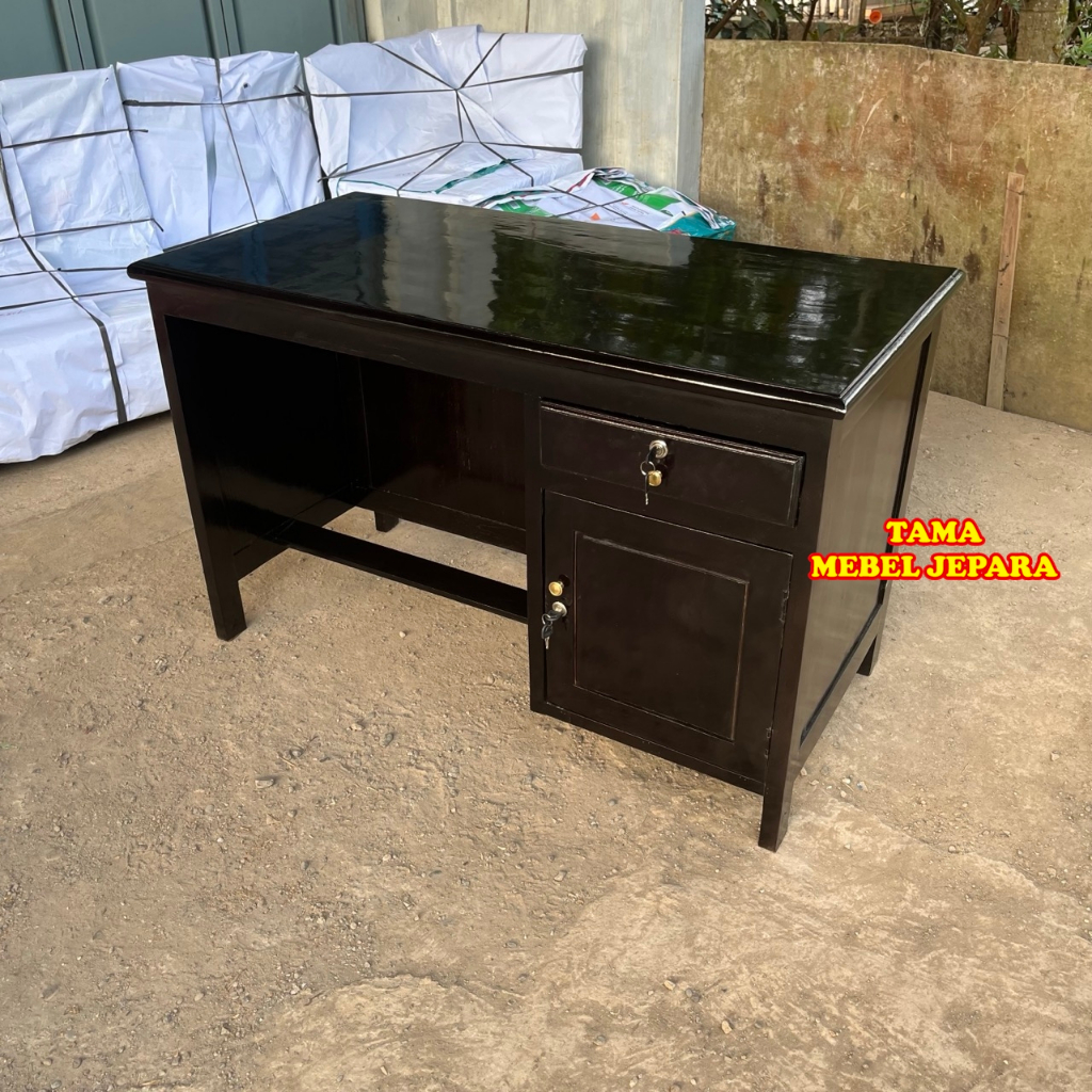 Meja Kantor / Meja belajar / Meja Kerja Bahan Kayu Jati