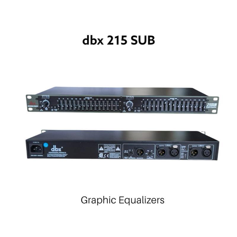 dbx 215 SUB & 231 SUB Graphic Equalizers dengan Subwoofer Grade A grafik equalizer ORIGINAL