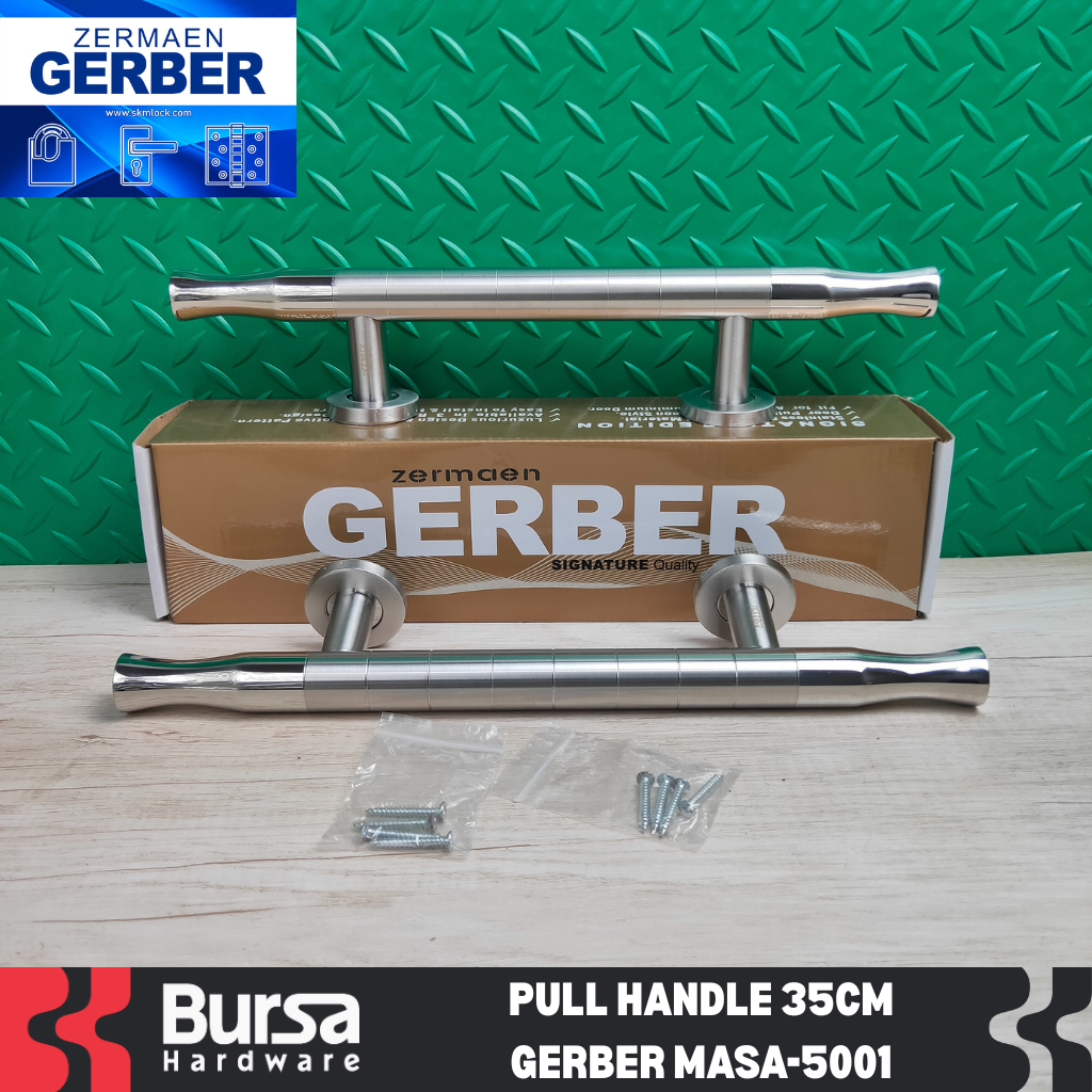 Pull Handle Gagang Tarikan Pintu Rumah 35 cm Gerber MASA 5001 Stainless Steel 304