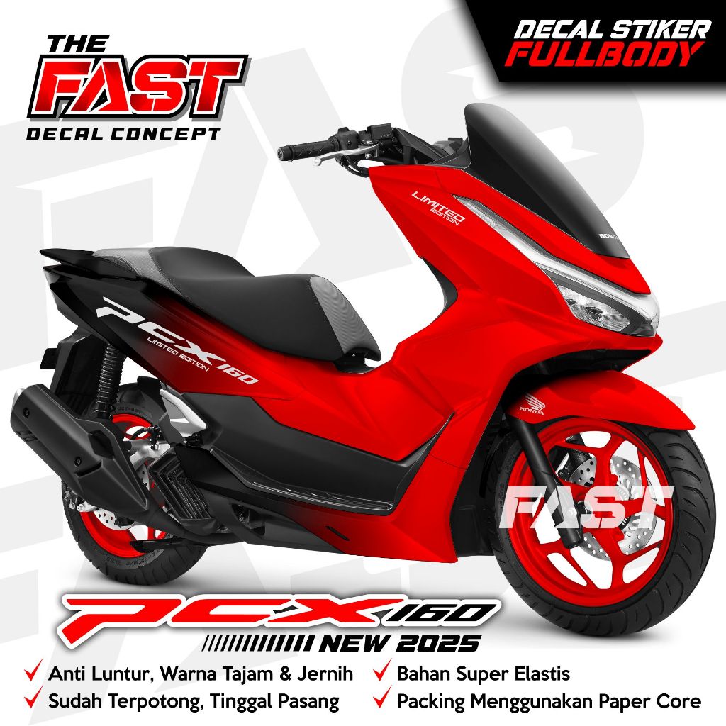 TERBARU Decal PCX 160 Fullbody Bunglon Hitam New Colour Striping Sticker Honda PCX 160 2025 Fullbody