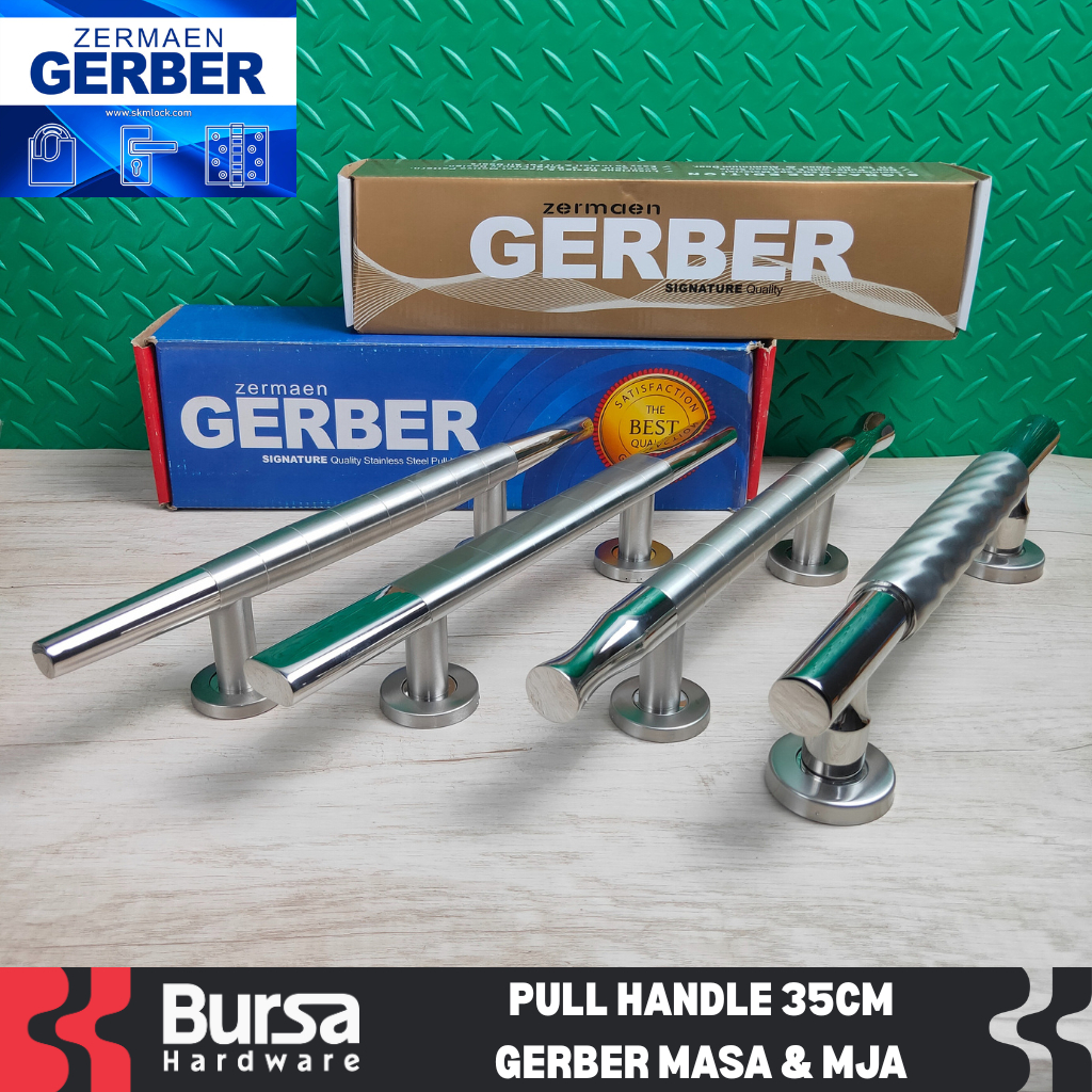 Pull Handle Gagang Tarikan Pintu Rumah 35 cm Gerber MASA dan MJA Stainless Steel 304