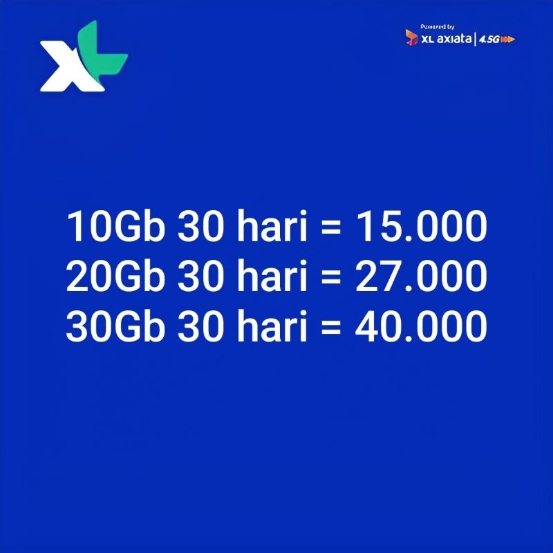 Kuota Xl Promo Murah Bulanan 24 jam