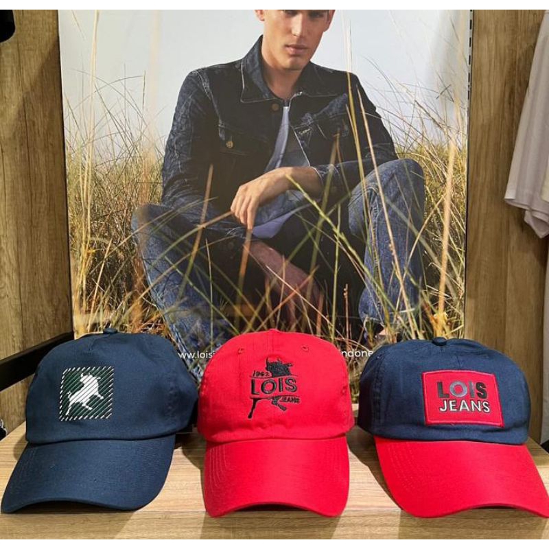 Topi snapback pria LOIS original murah terbaru best seller. 3second emba cardinal
