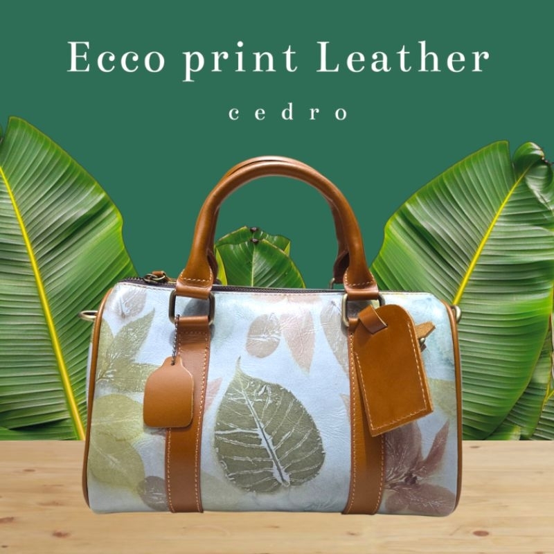 Tas Selempang Speedy Ecoprint Hijau