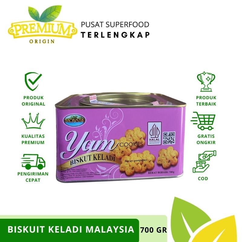 

Yam Cookies Keladi Malaysia | Roti Keladi Malaysia Monsta 700gr