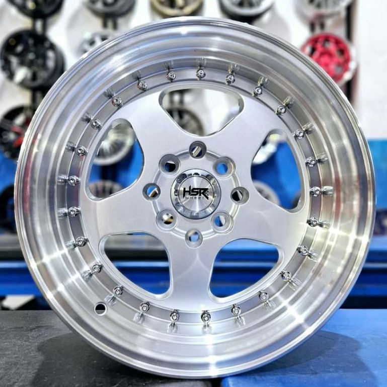 Velg Hsr Burn Ring 15 Lebar 7/8.5 Pcd 4X100/114.3 Model Celong Palang 5