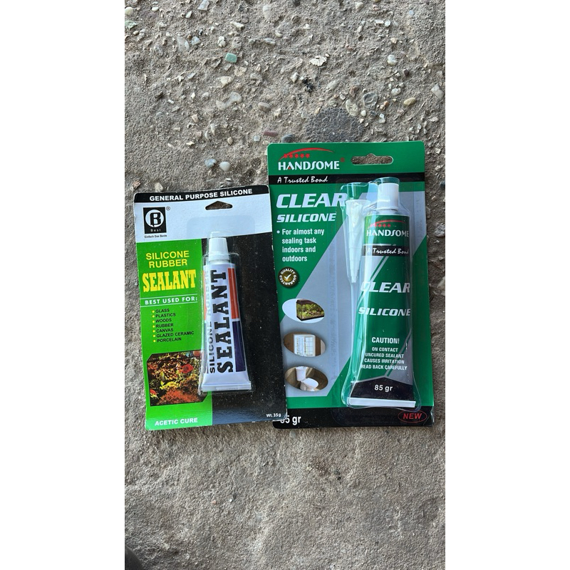 Lem Silikon bening odol 35 gr & 85gr / Lem silikon Sealant Clear