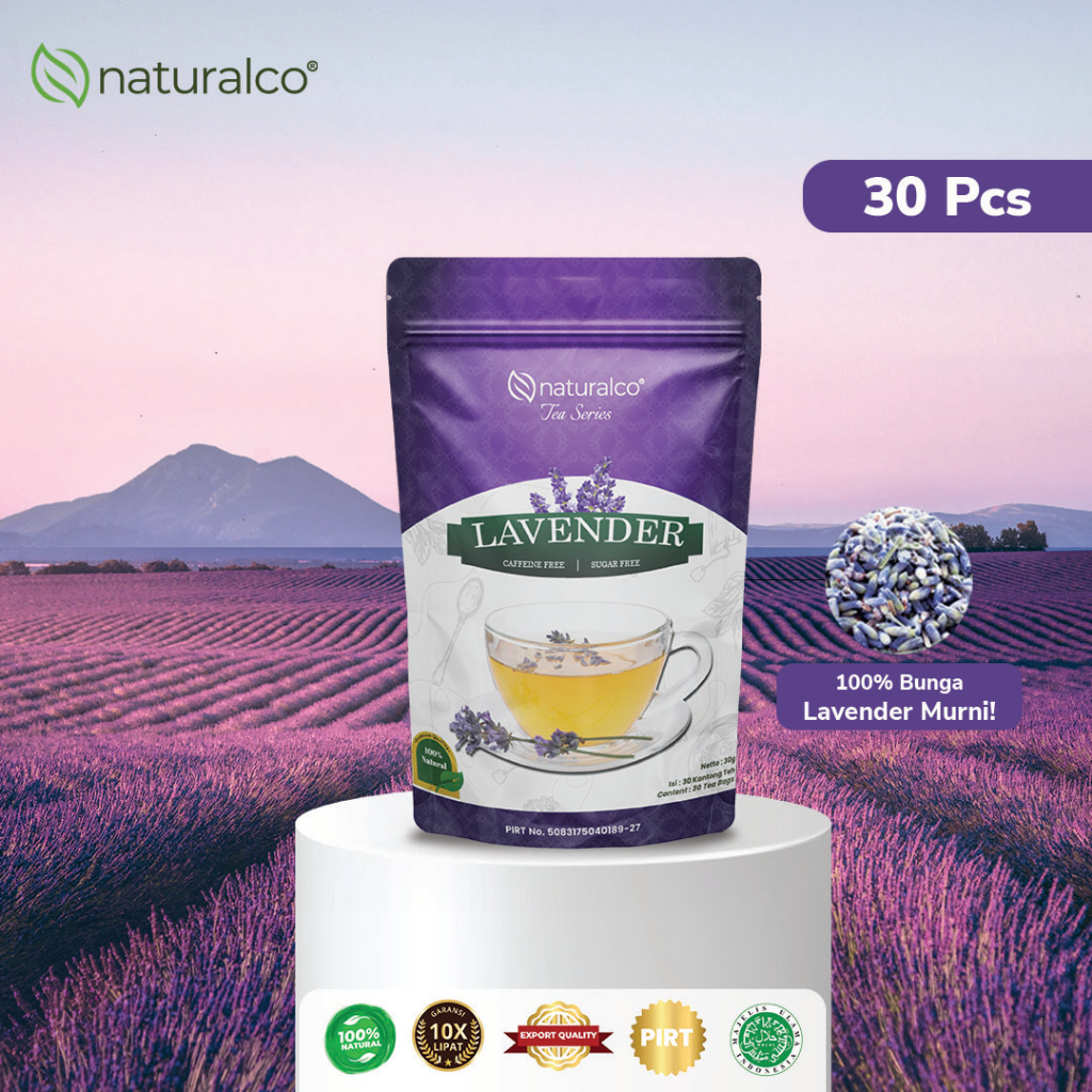 

{PROMO} Naturalco Lavender Tea 30 Tea Bags | Teh Bunga Lavender 30 Kantong Teh Untuk Insomnia {Naturalco Tea Series} | Garansi 100% Murni & Alami | Siap Seduh Tinggal Celup