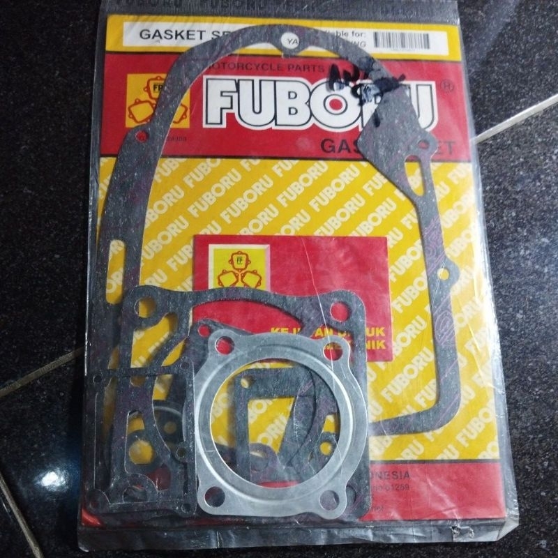 original fuboru Paking full set Yamaha fullset komplit blok block head top kopling knalpot oil oli s
