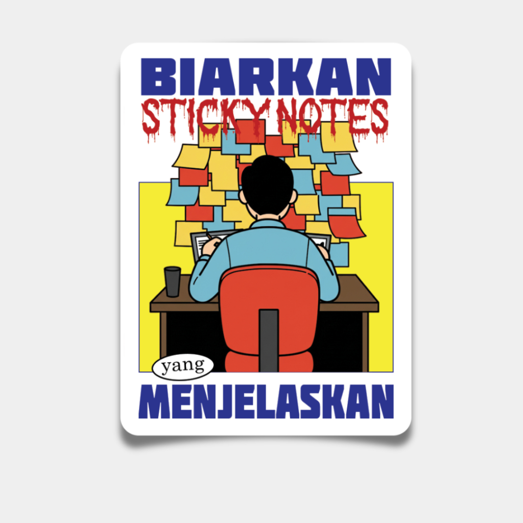 

Stiker Kantoran - “Kerja Kok Gini” Series - Sticky Notes