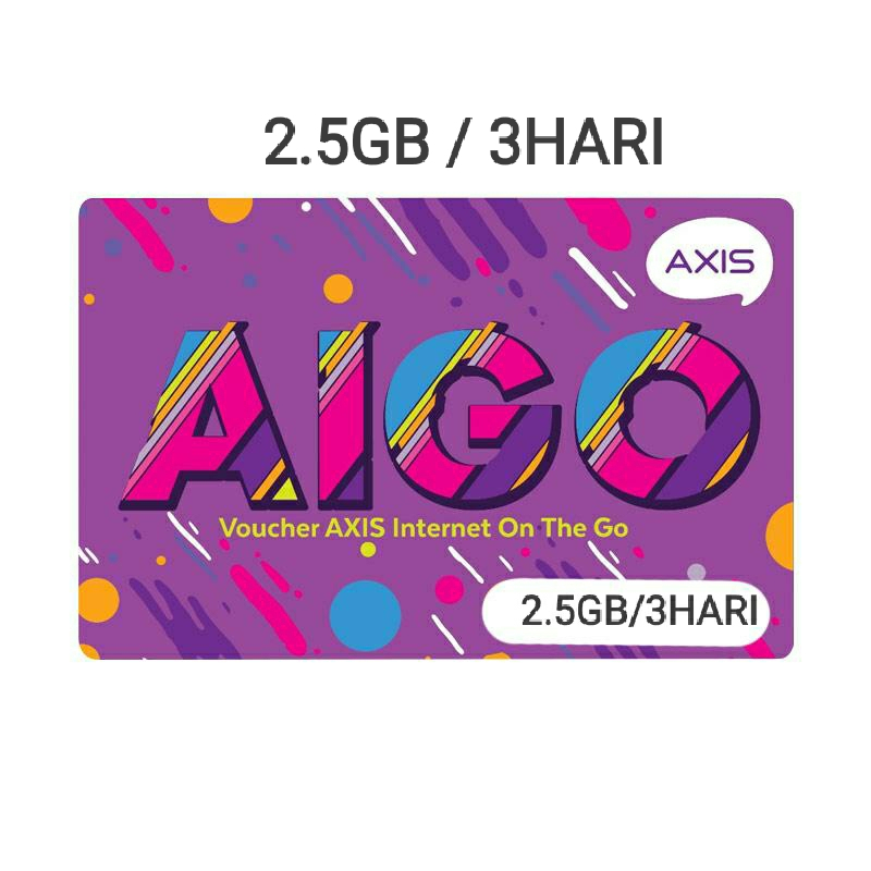 VOUCHER AXIS 2.5GB 3 HARI + KUOTA LOKAL DI KOTAMU