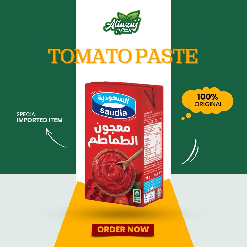

SAUDIA TOMATO PASTE 135GR