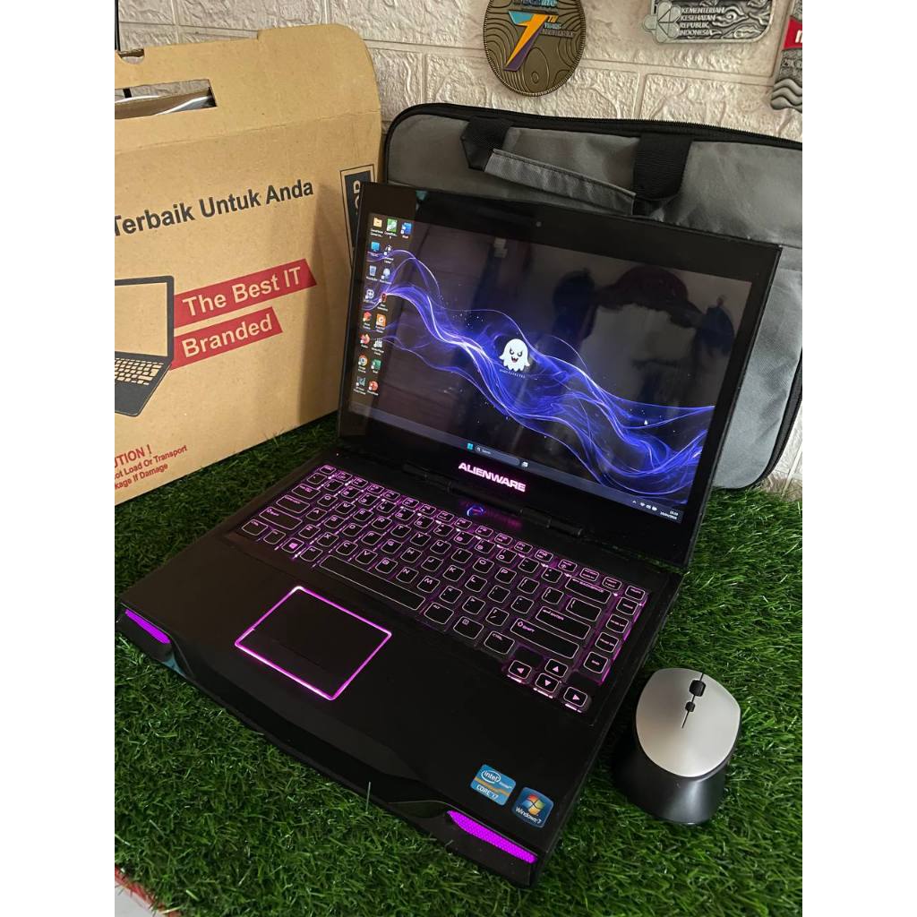 Dijual Laptop Gaming Dijamannya Alienware M14X R2 Core i7 16GB Full Menyala EX US (ada minusnya)