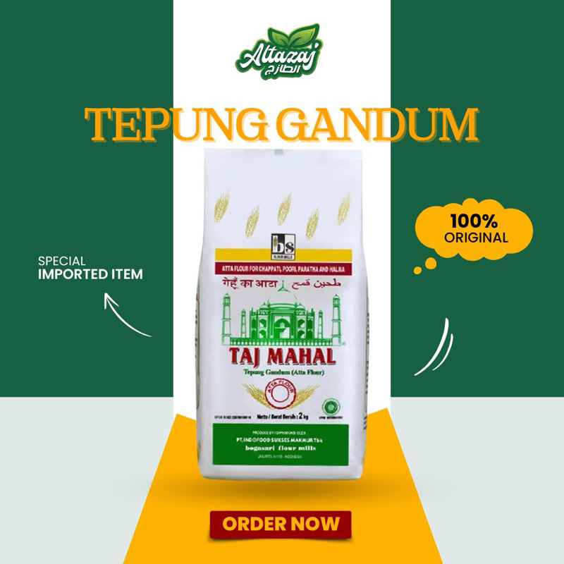 

ATTA FLOUR TAJ MAHAL TEPUNG GANDUM 2KG