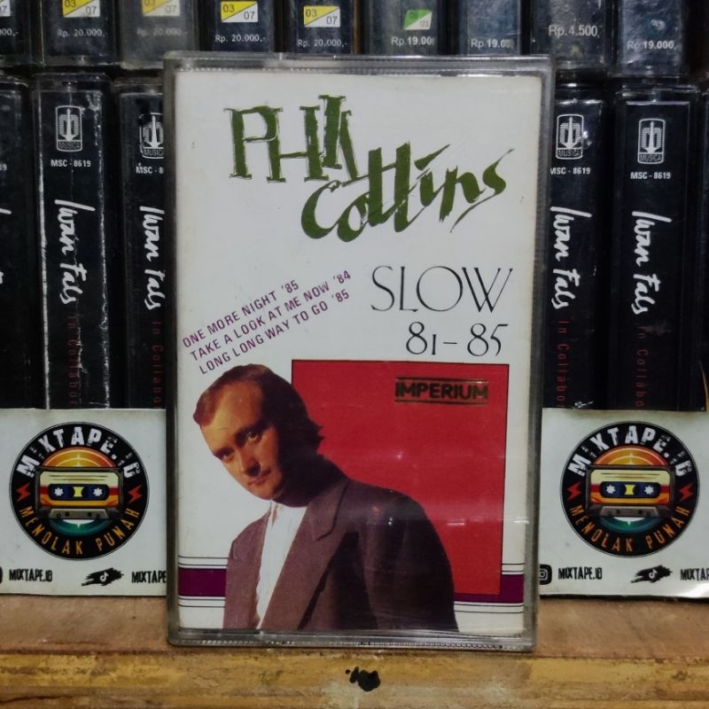 Kaset Pita - Phil Collins - Slow - 81- 85 - Radio Tape - Kaset - Radio - Pemutar Kaset - Retro - Cla