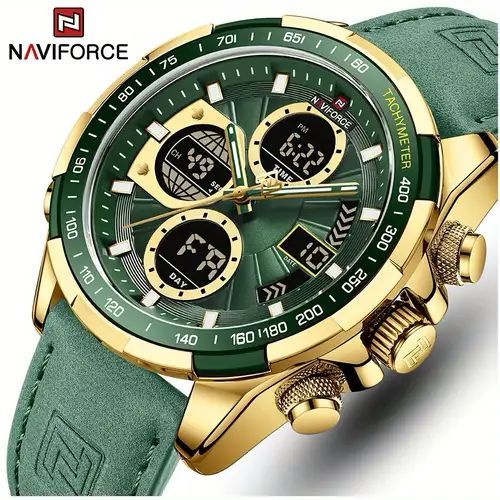 JAM TANGAN PRIA NAVIFORCE NF-9197ML JAM TANGAN DOUBLE TIME WATERPROOF JAM TANGAN PRIA EXCLUSIV