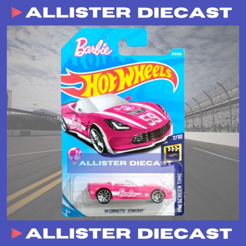 Hot Wheels 14 Corvette Stingray Barbie Hotwheels Corvette Barbie HW Screen Time