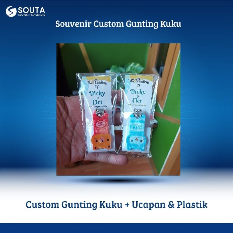 [ Minimal Order 50 Pcs ] Souvenir Gunting Kuku
