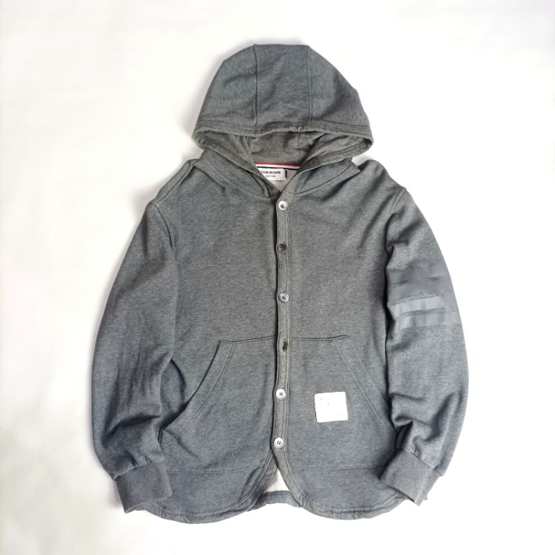 Thom Browne button hoodie