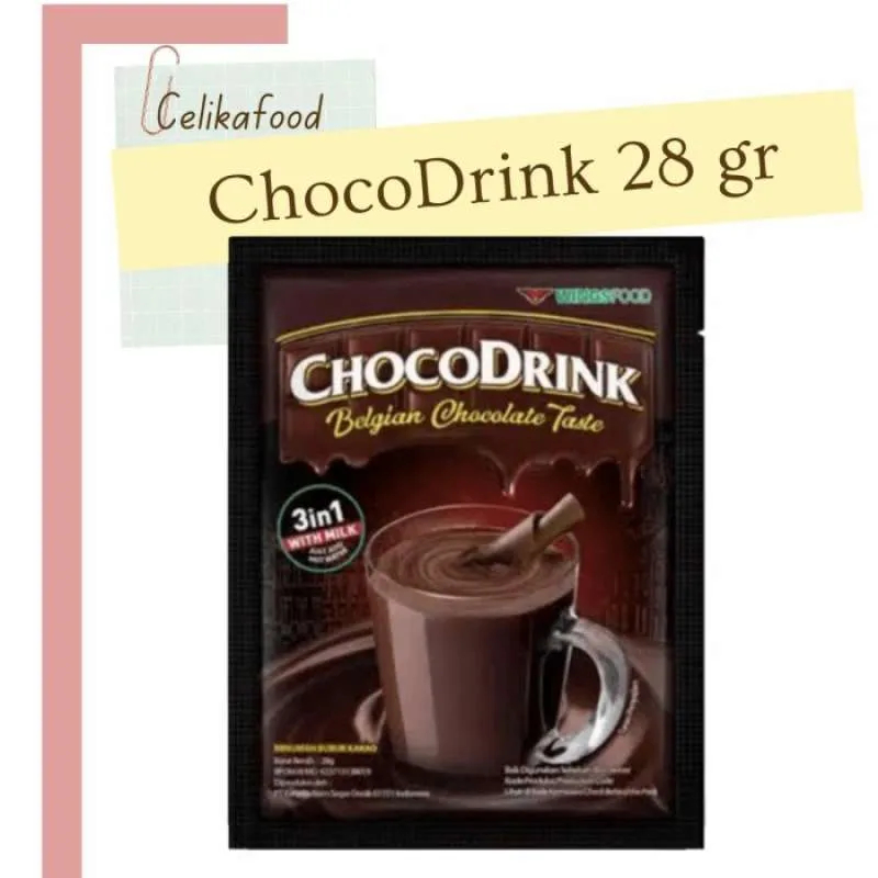 

Minuman Serbuk Cokelat Choco Drink Belgian Cokelat Rencengan ( Isi 10 Sachet )