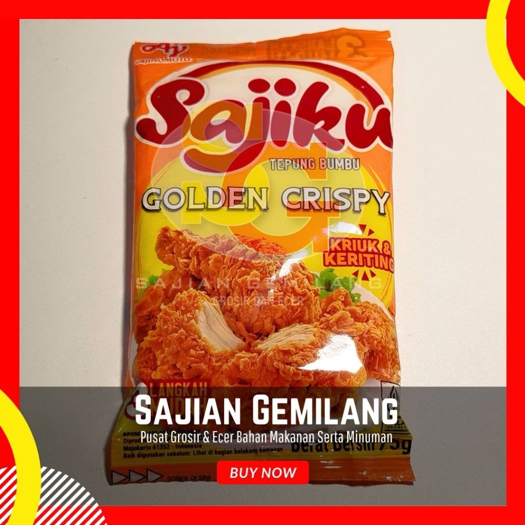 

Tepung Bumbu Sajiku Golden Crispy 75g - Grosir Sajian Gemilang