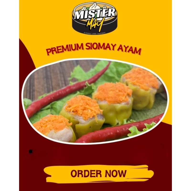 

Siomay/Shiumay/Siumay/Somay Dimsum Premium Ayam Frozen Per Pack Isi 10 pcs