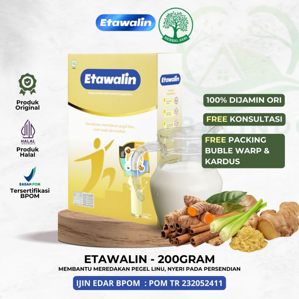 

ETAWALIN – Susu Asam Urat, Rematik, Nyeri Sendi, Meningkatkan Kepadatan & Kesehatan Tulang