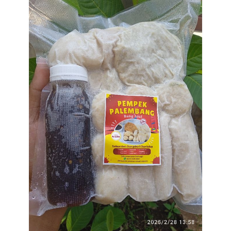 

pempek asli palembang kemasan frozen isi 20 pcs
