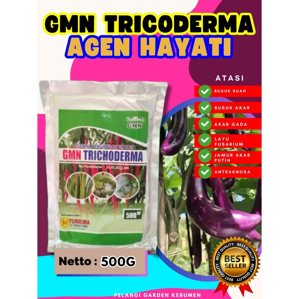 UNGGULAN  Fungisida Tricoderma Organik Isi 500Gram, Fungisida Tricoderma Padat Isi 500Gram