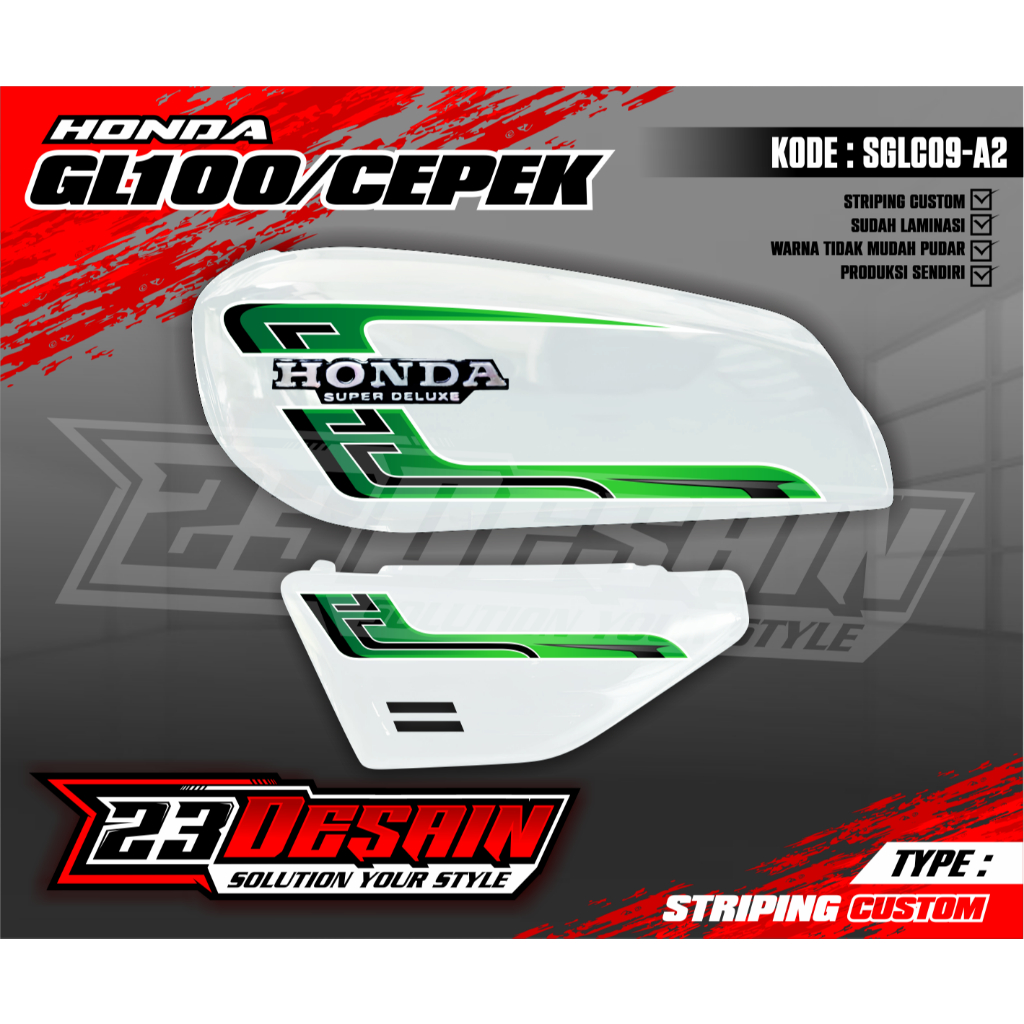 Striping GL 100 Variasi Stiker GL 100 GL100 STRIPING GL 100 STRIPING LIST GL100 STIKER TANGKI GL GAN