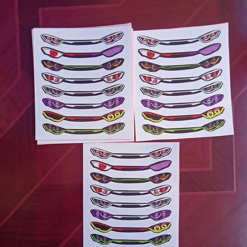 stiker lampu depan jetbus3 buat miniatur bus plastik