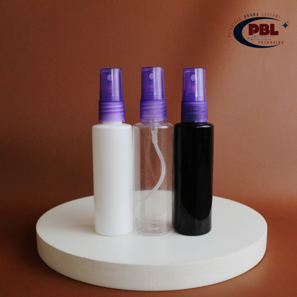 Botol Spray 60ml RF PET / Botol Face Mist Spray 60ml RF Tebal / Botol Plastik Spray 60ml RF Tutup Sp