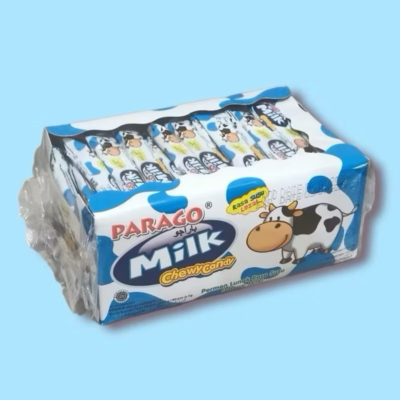 

Parago Milk Chewy Candy - Permen Lunak Rasa Susu 1 Box isi 80 Pcs