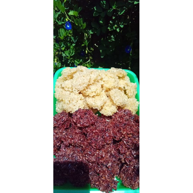 

RENGGINANG MENTAH KETAN HITAM RASA BAWANG kecil