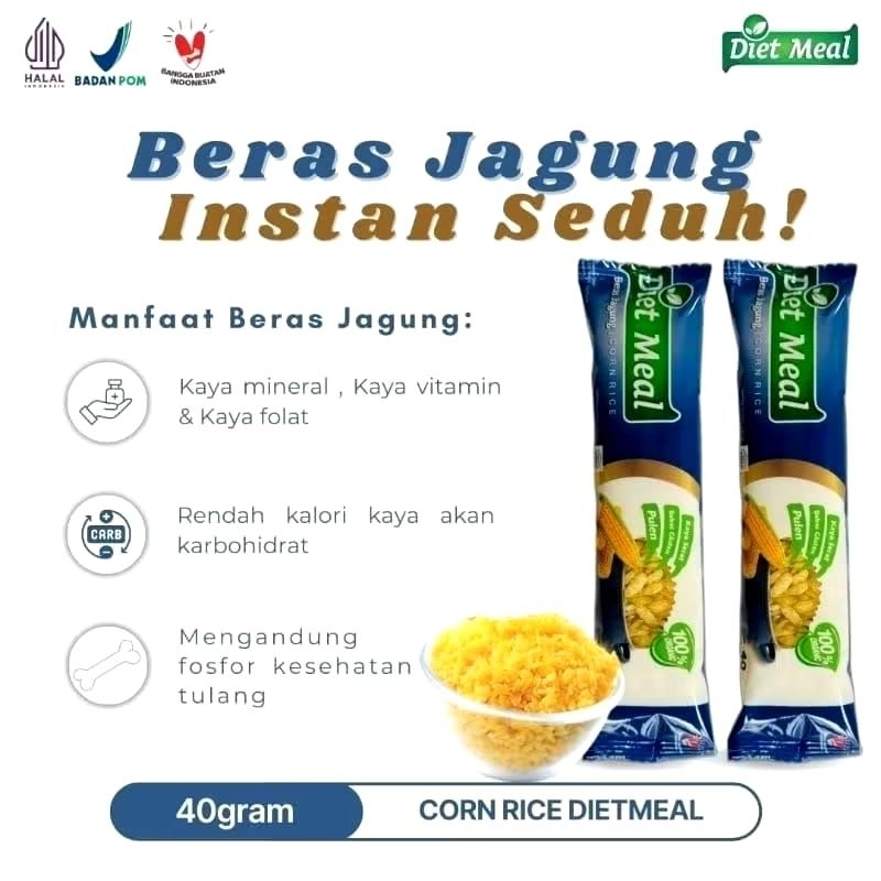 

Beras jagung instan seduh