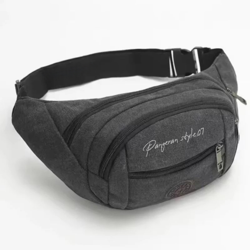 FLASH SALE Tas Pinggang Waistbag Import Kanvas Tas kanvas pria /wanita Tas selempang Kanvas import