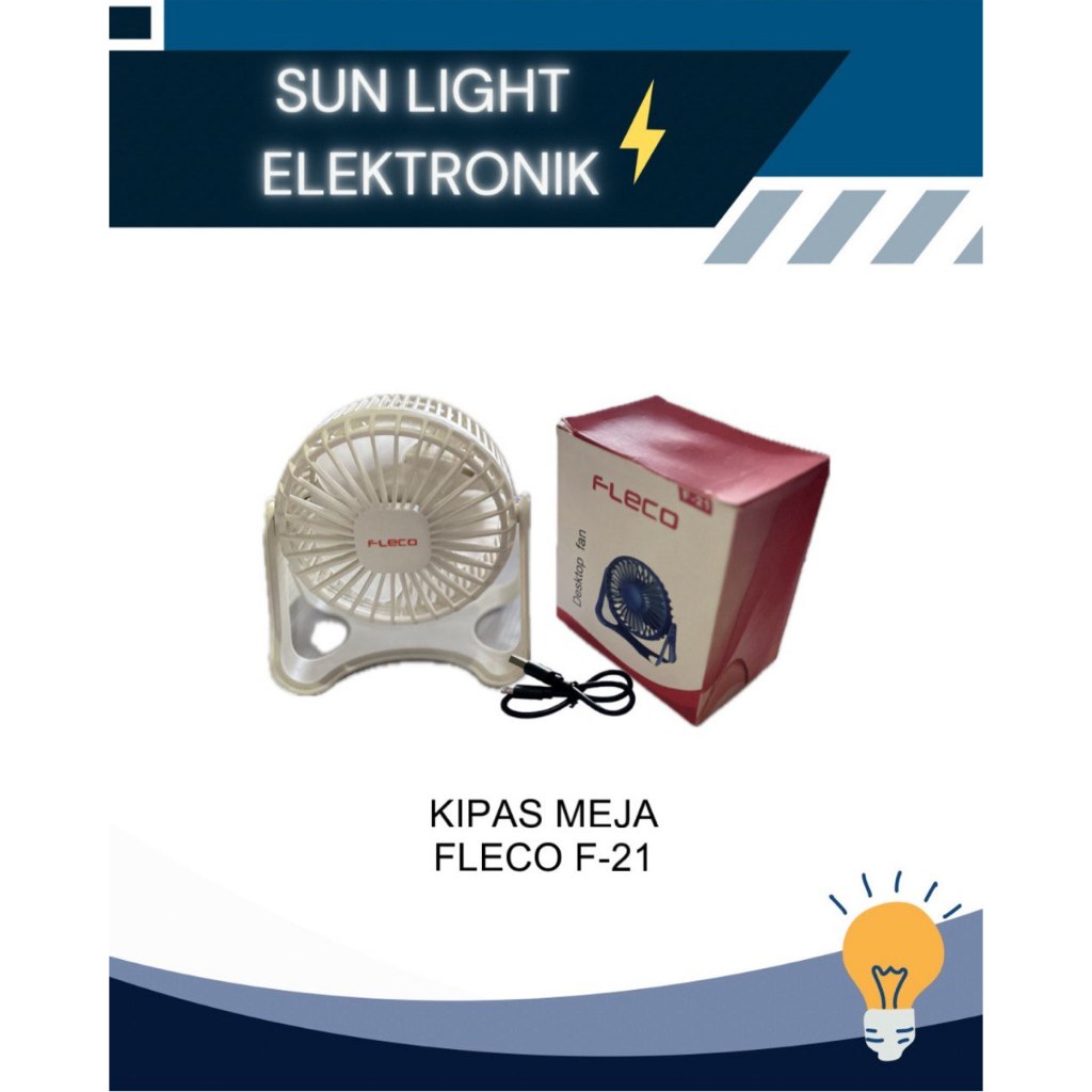 KIPAS ANGIN MEJA MINI PORTABLE FLECO F-21