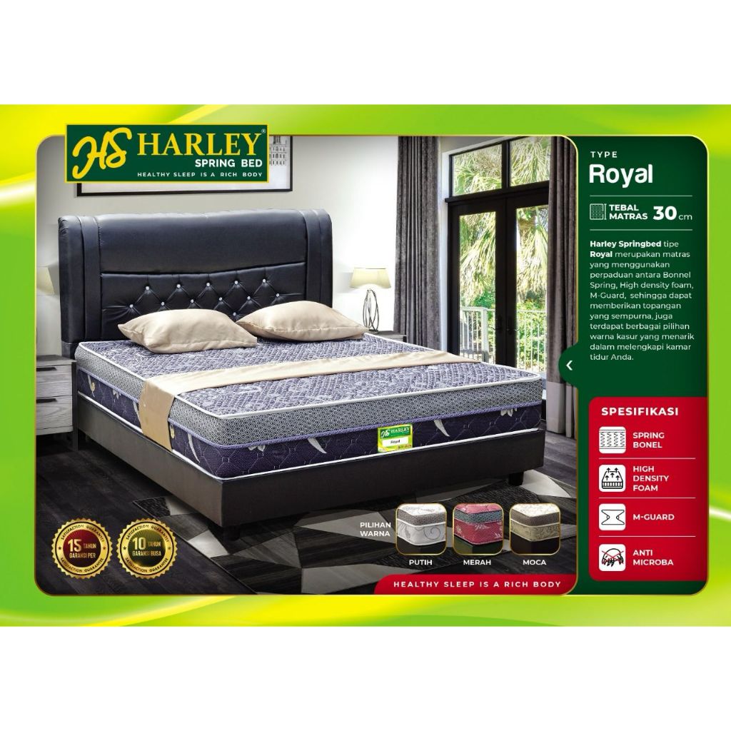 Springbed Harley Tipe Royal