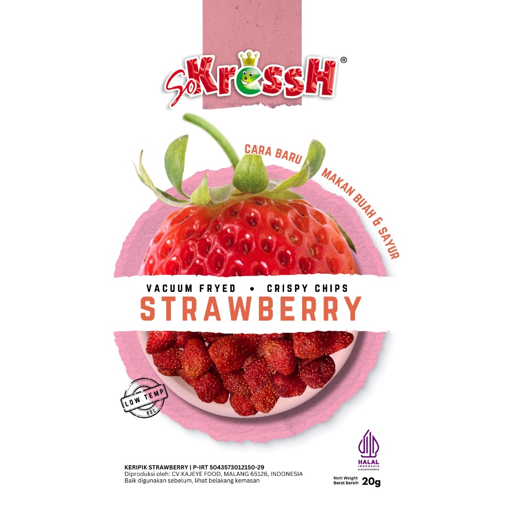 

Keripik Buah Strawberry 20gr SoKressH