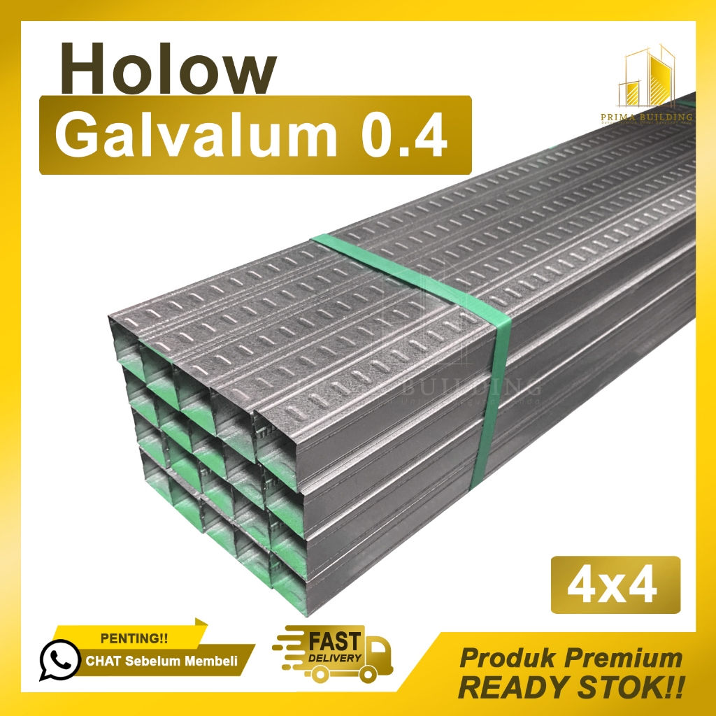 Hollow 0.4 Galvalum 4x4 / hollow plafon 0,4mm 4x4 / Holow gypsum 0,4 / holo Baja Ringan 0.4mm