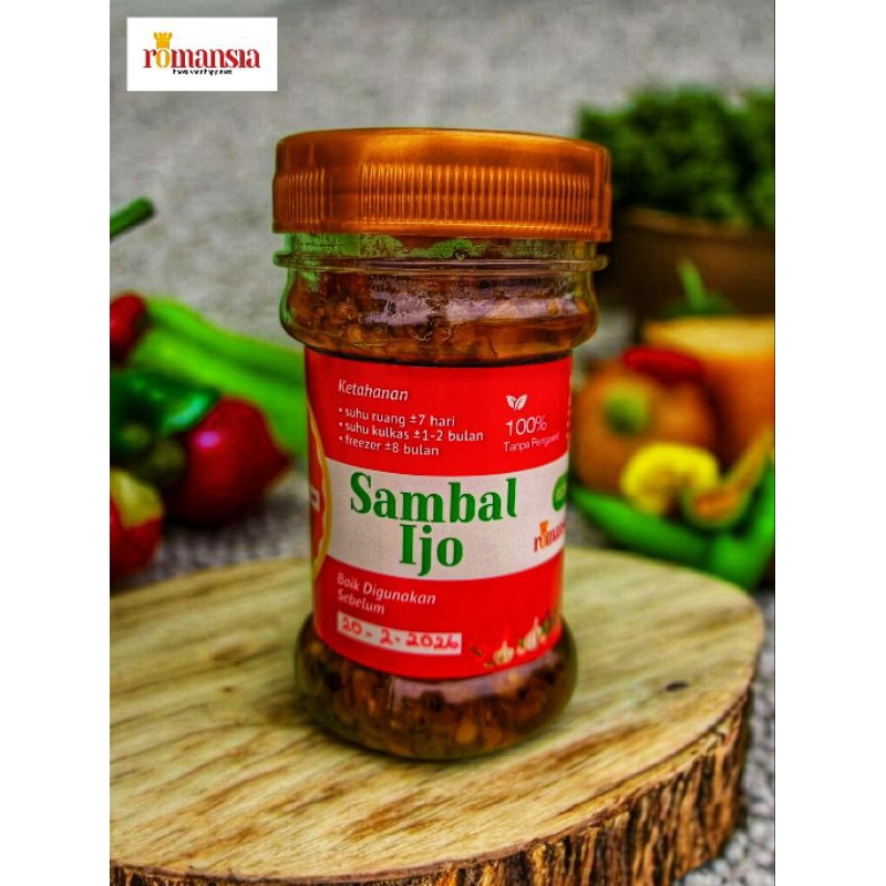 

SAMBAL IJO (HIJAU) Romansia – Rasa Autentik, Tanpa Tambahan Pengawet!