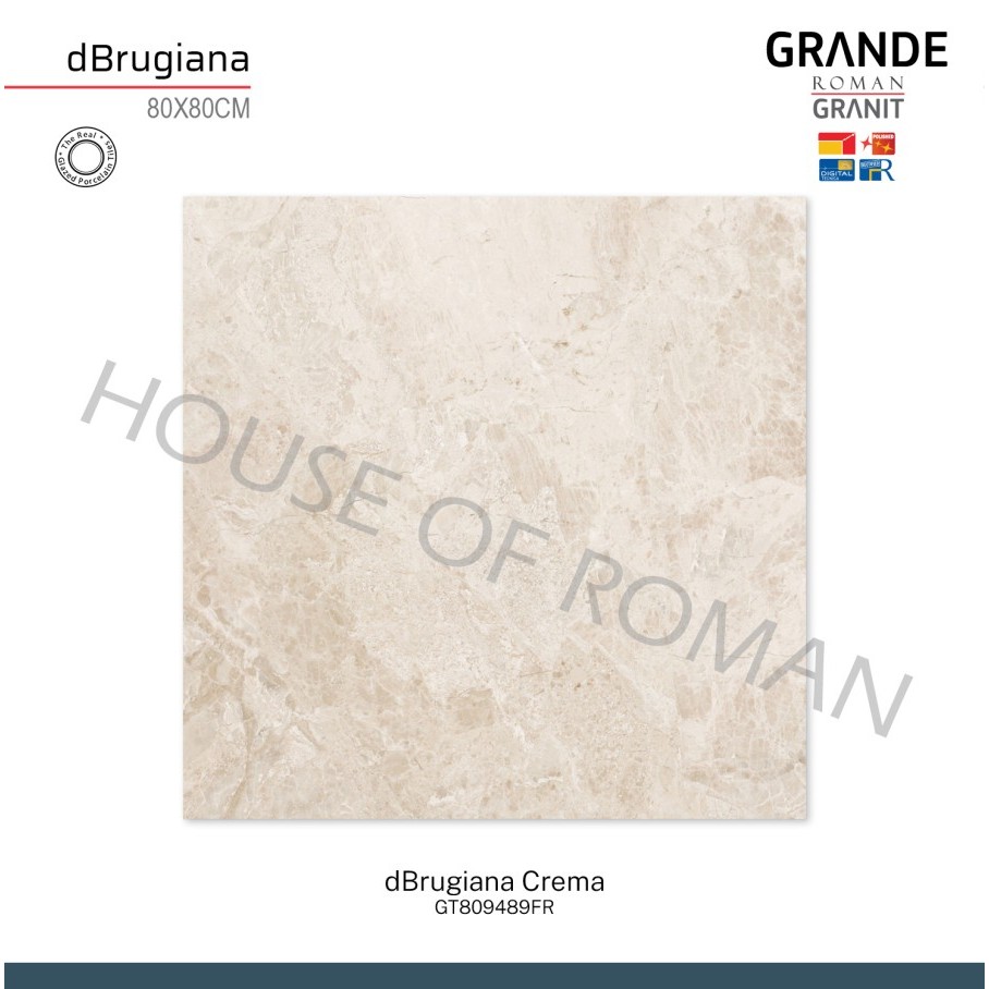 ROMAN GRANIT GRANDE dBrugiana Crema 80x80 GT809489FR ROMAN GRANIT