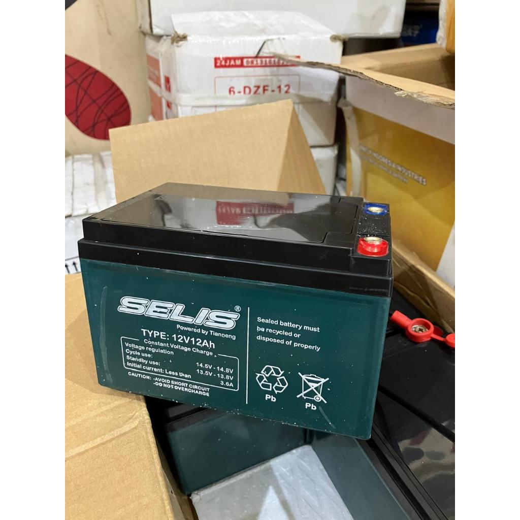 Aki sepeda listrik Selis 12V 12Ah